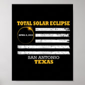 Poster San Antonio 2024 Solar Eclipse 2024 040824 Eclipse (Devant)