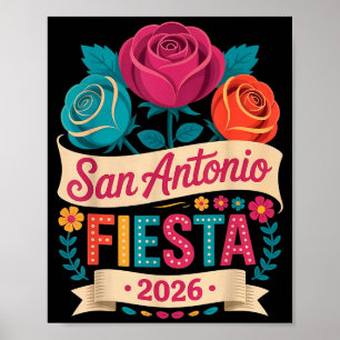 Poster San Antonio 2026 fiesta cinq mai Texas culture