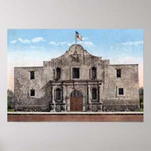 Poster San Antonio le Texas Alamo