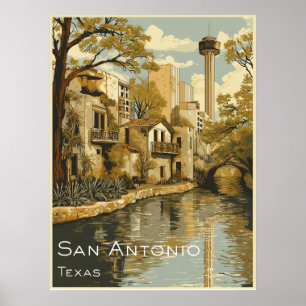 Poster San Antonio Riverwalk