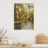 Poster San Antonio Riverwalk (Cuisine)