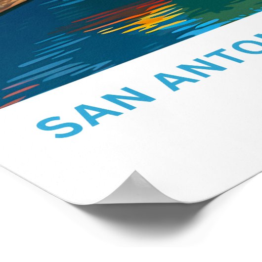 Poster San Antonio Riverwalk Texas Travel Print (Coin)