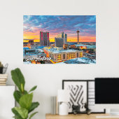 Poster San Antonio, Texas, États-Unis (Bureau à domicile)