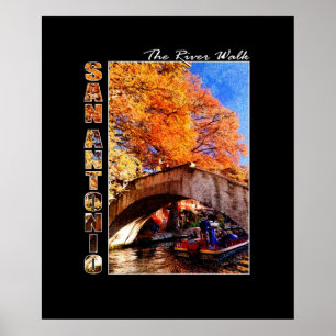 Poster San Antonio, Texas:  River Walk Bridge