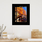 Poster San Antonio, Texas : River Walk Bridge (Cuisine)