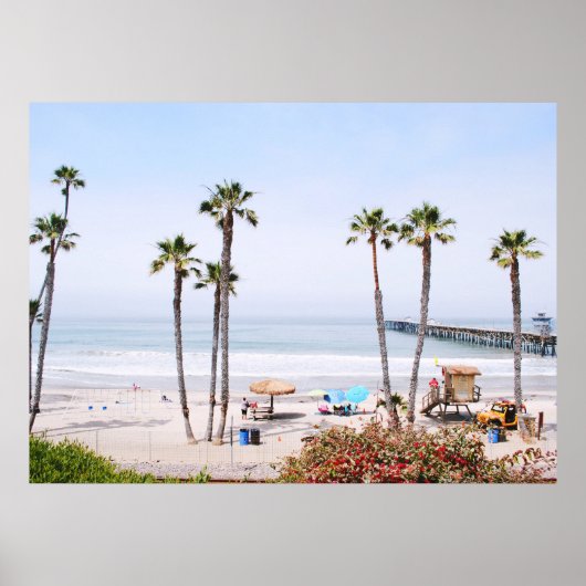 POSTER SAN CLEMENTE BEACH, CALIFORNIE, USA (Devant)