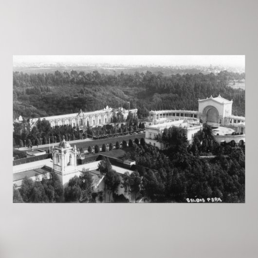 Poster San Diego, CA Vue du parc Balboa Photographie (Devant)