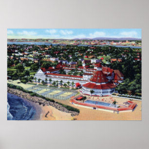 Poster San Diego California Hotel Del Coronado