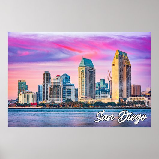 Poster San Diego, Californie, États-Unis (Devant)