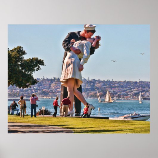 Poster San Diego Kissing Couple (Devant)