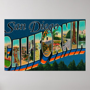 Poster San Diego, la Californie - grandes scènes de