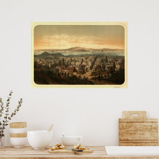 Poster San Francisco, 1860 (Cuisine)