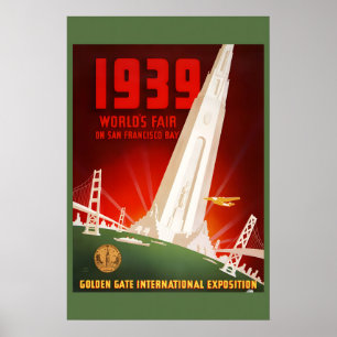 Poster San Francisco 1939 Exposition Universelle Style Vi