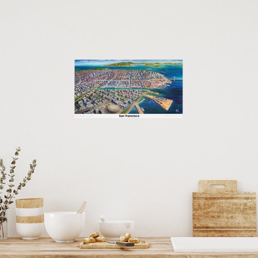 Poster San Francisco 2030 Skyline (Cuisine)