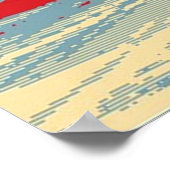 Poster San Francisco, bleu rouge (Coin)