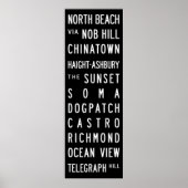 Poster San Francisco Bus Roll (Devant)