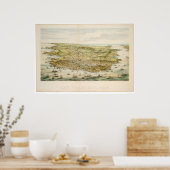 Poster San Francisco, CA. 1873 (1528A) (Cuisine)