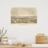 Poster San Francisco, CA. Carte panoramique (1551A) (Cuisine)