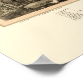 Poster San Francisco, CA Carte panoramique - 1851 (Coin)