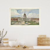 Poster San Francisco, CA. Hôtel de ville (0286A) (Cuisine)