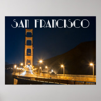 Poster San Francisco California Golden Gate Bridge