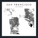 Poster San Francisco California Minimal Modern Street Map<br><div class="desc">San Francisco California Minimal Modern Street Map</div>