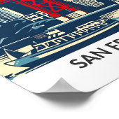 Poster San Francisco California Retro Artwork Travel (Coin)