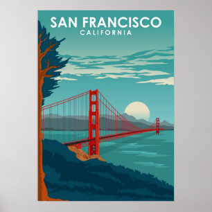 Poster San Francisco California United States Travel