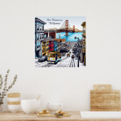 Poster San Francisco, Californie (Cuisine)