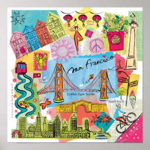 Poster San Francisco, Californie