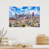 Poster San Francisco, Californie, États-Unis (Cuisine)