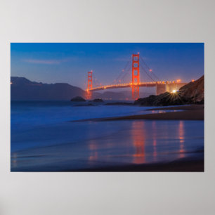 Poster San Francisco Californie Golden Gate Bridge