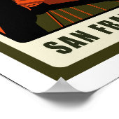 Poster San Francisco, Californie, USA (Coin)