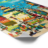 Poster San Francisco Chinatown Californie Vintage voyage (Coin)