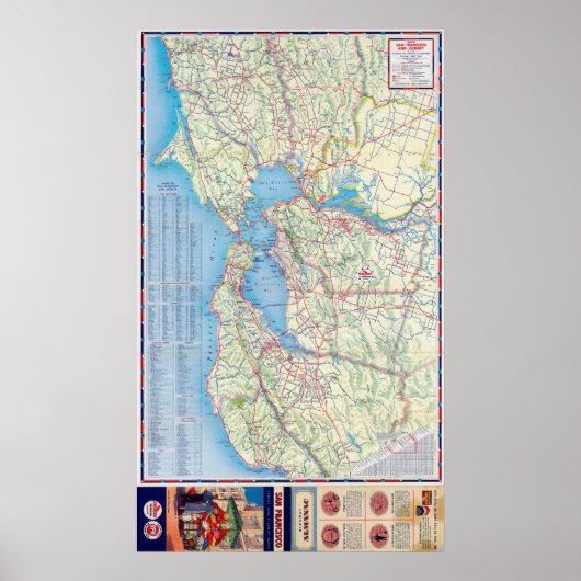 Poster San Francisco et ses environs (Devant)