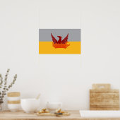 Poster San Francisco Fog & Gold Flag IMINT (Cuisine)