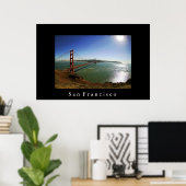 Poster San Francisco Golden Gate Bridge (Bureau à domicile)