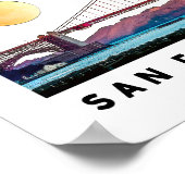 Poster San Francisco Golden Gate Bridge Architecture Art (Coin)