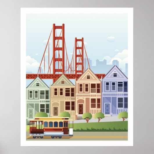 Poster San Francisco | Les Dames Peintes (Devant)