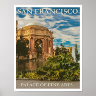 Poster San Francisco Palace of Fine Arts Vintage Travel