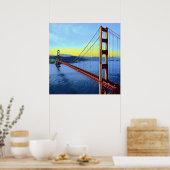Poster San Francisco - PORTE D'OR - Pont (Cuisine)