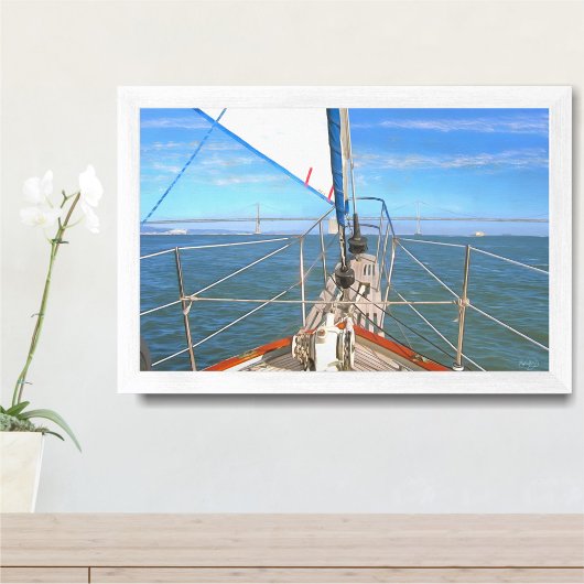 Poster San Francisco Sailing 0869 Art Print