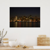 Poster San Francisco Skyline la nuit (Cuisine)