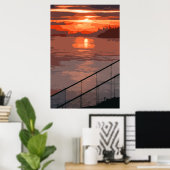 Poster San Francisco Sunrise Retro (Bureau à domicile)