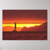 Poster San Francisco Sunset 1124 Art Print (Devant)