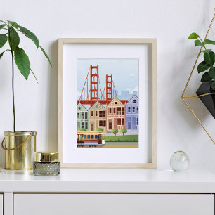Poster San Francisco   The Painted Ladies