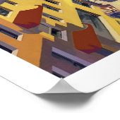 Poster San Francisco, tramway, rue urbaine, vintage (Coin)