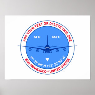 Poster San Francisco, USA, Charme Personnalisable