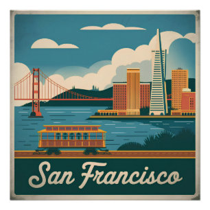 Poster San Francisco USA vintage