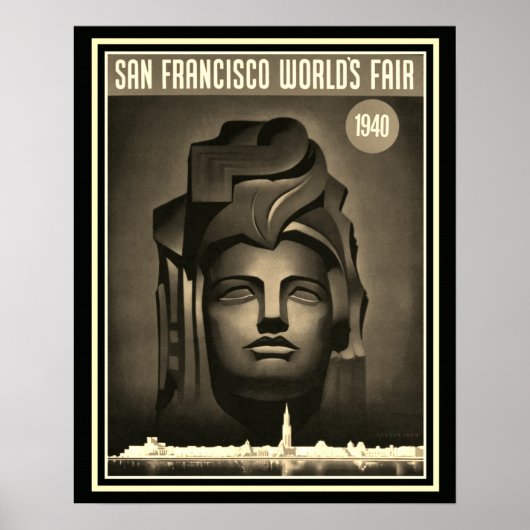 Poster San Francisco World's Fair 1940 Imprimer -16 x 20 (Devant)